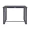 Armen Living Argiope Outdoor Patio 5-Piece Bar Table Set in Aluminum with Gray Cushions 840254333178 - alternate 5